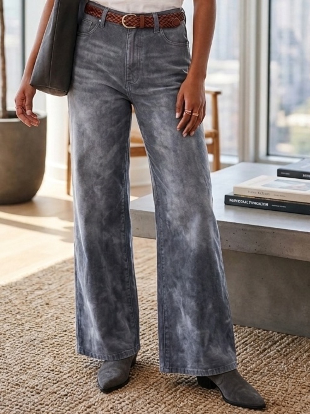 Universal Thread Sailor Wide Leg Pants in Dark Navy